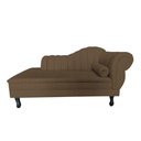 Ver imagem 3 de Recamier Decorativo Divã Amsterdã 187cm Lado Esquerdo Linho Marrom