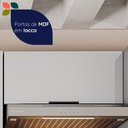 Ver imagem 6 de Armário Aéreo Cozinha 80 Cm Lumina 1 Porta Cinza - Telasul