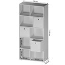 Ver mais imagens de Nicho Organizador Estante Infantil com 3 Caixas 159cm Multimóveis Crrui-NIO002 Branco