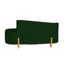 Ver imagem 2 de Sofá Orgânico Decoração para Sala Recepção Veludo:verde