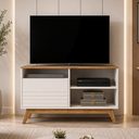 Ver imagem 1 de Rack para Televisão até 40 Polegadas Fênix Wood - Off/Freijó