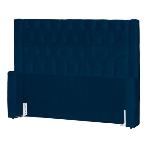 Cabeceira de Cama Box Estofada 195 Cm King Emma Suede