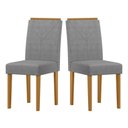 Ver imagem 2 de Cadeira Sala Jantar Amanda Kit 2 Ype/bouclé Cinza