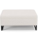 Ver imagem 5 de Puff Decorativo Sala de Estar Cléo Base de Ferro Preto 90 cm W01 Bouclê Cru - Lyam Decor