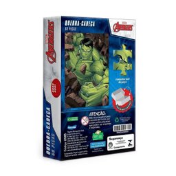 QUEBRA-CABEÇA HULK 60 Peças Vingadores Avengers Marvel Brinquedo Jogo Educativo Heróis Presente - 3
