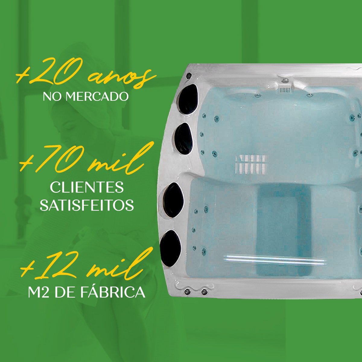 Spa Quadrado Vitória Luxo Completo com Hidro - 5