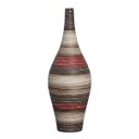 Ver imagem 1 de Garrafa Styllo G Decoração Em Cerâmica Vermelho e Marrom Oca