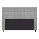 Ver imagem 1 de Cabeceira Estofada Dama 140cm Casal Suede Cinza