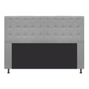 Ver imagem 6 de Cabeceira Estofada Dama 140cm Casal Suede Cinza