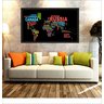 Quadro Decorativo Mapa Mundo Moderno Com Moldura M01 - 3