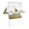 Gaiola Viveiro Confort Triplex Calopsita Amarelo - 1