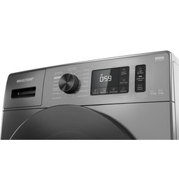 Lava e Seca Brastemp 10kg/6kg titanium com Smart Sensor, Lavar com Vapor e Função Secagem - BNO10AS - 9