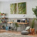 Ver imagem 3 de Quadros Decorativos para Sala Árvore Plantas Natureza Paisagem com Vidro Sala de Jantar Escritório