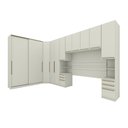 Ver imagem 4 de Quarto Modulado Casal de Canto com Cabeceira Queen 6 Peças 11 Portas Seletto Henn - Areia Hp