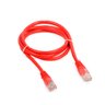 Kit com 5 Patch Cord CAT5E U/UTP 1,5M Vermelho - Nexans - 2