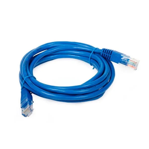 Kit com 15 Patch Cord Rj45 Cat5E 1,5Mt Cabo Rede Azul Nexans