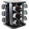 Porta Tempero 12 Potes Base Giratória Wincy Preto - 1