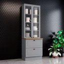 Ver imagem 4 de Cristaleira 71,5cm 2 Portas 2 Gavetas Emily Henn