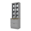 Ver imagem 1 de Cristaleira 71,5cm 2 Portas 2 Gavetas Emily Henn