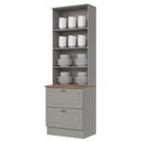 Ver imagem 3 de Cristaleira 71,5cm 2 Portas 2 Gavetas Emily Henn