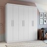 Guarda Roupa Lopas 06 Portas Jazz 2023 Branco - 1