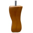 Ver imagem 3 de Kit 04 Pés de Madeira Torneados Provençal V01 Luis Xv Mel 13 Cm Móveis - Inoviza