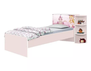 Ver imagem 1 de Cama de Solteiro Rosa para Menina com Cabeceira Baú Luxo Personagem Princesas Liz