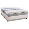 Cama Box Casal: Colchão Espuma Pelmex D28 Active + Base CRC Courano White(138x188) - 1