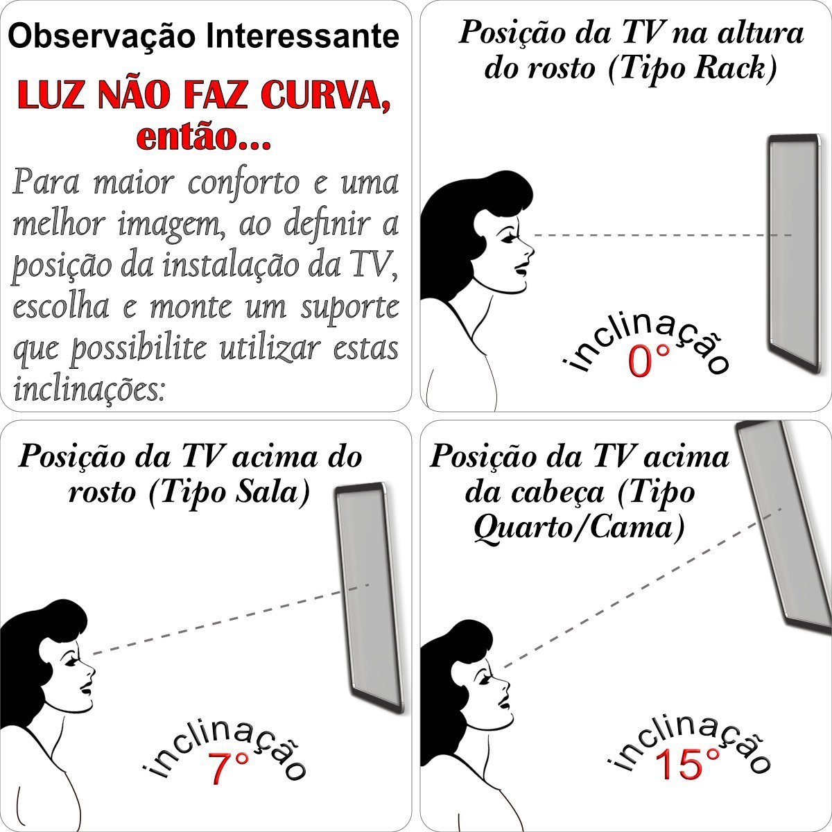 SUPORTE TV 10" a 56" 400X400 1 MOV PRETO - 8