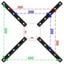 Ver imagem 6 de SUPORTE TV 10" a 56" 400X400 1 MOV PRETO