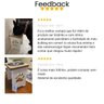 Comedouro para Cachorro Grande Elevado Pet Mdf 25 Cm - Inox - 7