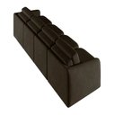 Ver imagem 7 de Sofá Cama Modulado Retrátil e Reclinável Decorativo Varsóvia 436cm Veludo Marrom G33 - Gran Belo