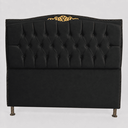 Ver imagem 2 de Cabeceira Greta 160cm Estofada Corino p/ Cama Casal Queen Quarto