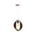 Ver imagem 3 de Lustre Pendente Madeira Faces 35cm Adrilustres Imbuia