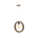 Ver imagem 2 de Lustre Pendente Madeira Faces 35cm Adrilustres Imbuia