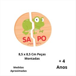 Jogo Didático Sílabas em Madeira 40 Peças - 4