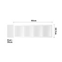 Ver imagem 2 de Nicho Garrafeiro Horizontal 60cm 5 Garrafas Pérola Branco