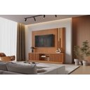 Ver imagem 1 de Home Arezzo New com Led Cascata 2 Portas Cor:naturalle