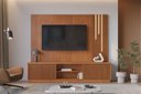 Ver imagem 2 de Home Arezzo 2 Portas com LED para TV até 75 pol. 220 cm Naturalle - Mavaular
