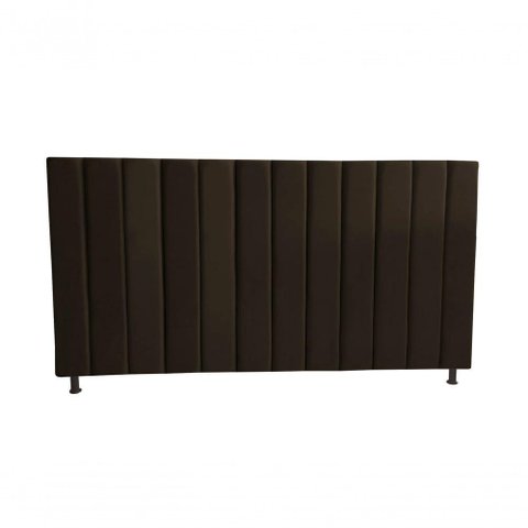 Cabeceira de Cama Box Estofada Gabi Queen 160 Cm Suede Marrom Eli Móveis