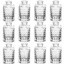 Ver imagem 1 de Kit 12 Vasos Decorativos Vidro Transparente Quadrado 5x9cm L