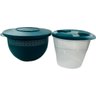 Tupperware Kit 2 Peças Tigela Murano 1,3 Litros e Pote 800ml Verde Kit 2 Peças Tigela Murano 1,3 Lit - 1