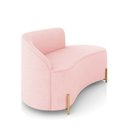Ver imagem 6 de Sofá 2 Lugares Orgânico 140cm Pé Dourado Morgan Suede D03 - D’Rossi