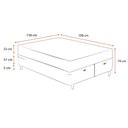 Ver imagem 3 de Cama Box Bau Queen Branco + Colchão Queen Evolution Molas Ensacadas (158x198x32) - Probel