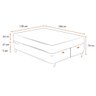 Cama Box Bau Queen Branco + Colchão Queen Evolution Molas Ensacadas (158x198x32) - Probel - 3