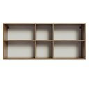 Ver imagem 4 de Armário Aéreo 150 Cm 2 Portas E 2 Nichos Rustic/branco