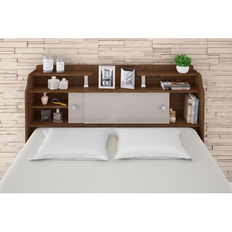 Cabeceira Casal Elisa Conjunto Box Colchão 138cm Cor Flex