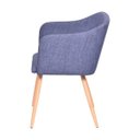 Ver imagem 3 de Poltrona Charlote Metal Madeira - Jeans-Azul