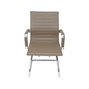 Ver imagem 2 de Cadeira de Escritório Eames Esteirinha Baixa Fixa - PU Fendi