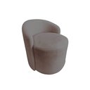 Ver imagem 3 de Kit 2 Poltronas Decorativa Yara Orgânica Suede Capuccino